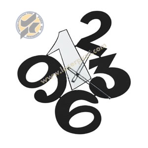 طرح ساعت اعداد