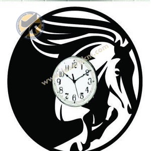 طرح لیزر ساعت اسب