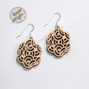 طرح لیزر گوشواره مدلCV