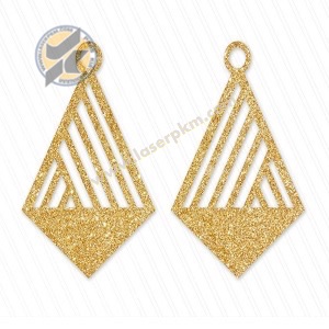 طرح لیزر گوشواره مدلZX