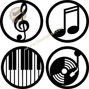 طرح لیزر تابلو دایره ایی